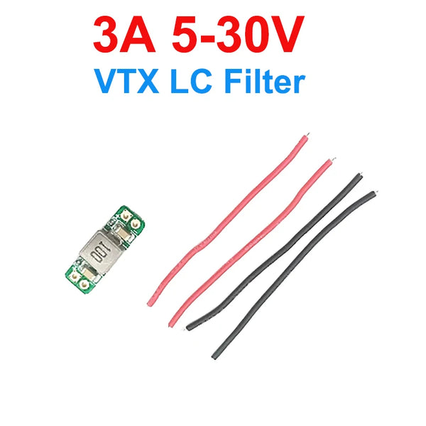 2PCS 3A 5-30V LC Filter Module for FPV Racing Drone Transmitter VTX Noise Reduction and Anti-interference/Circuit Filter
