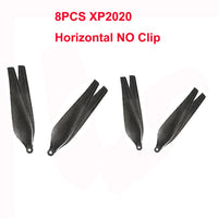 8PCS XP2020 19inch Folding Propeller With Clip For XP20 P40 Plant protection UAV Carbon Fiber RC Airplane