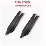 8PCS XP2020 19inch Folding Propeller With Clip For XP20 P40 Plant protection UAV Carbon Fiber RC Airplane