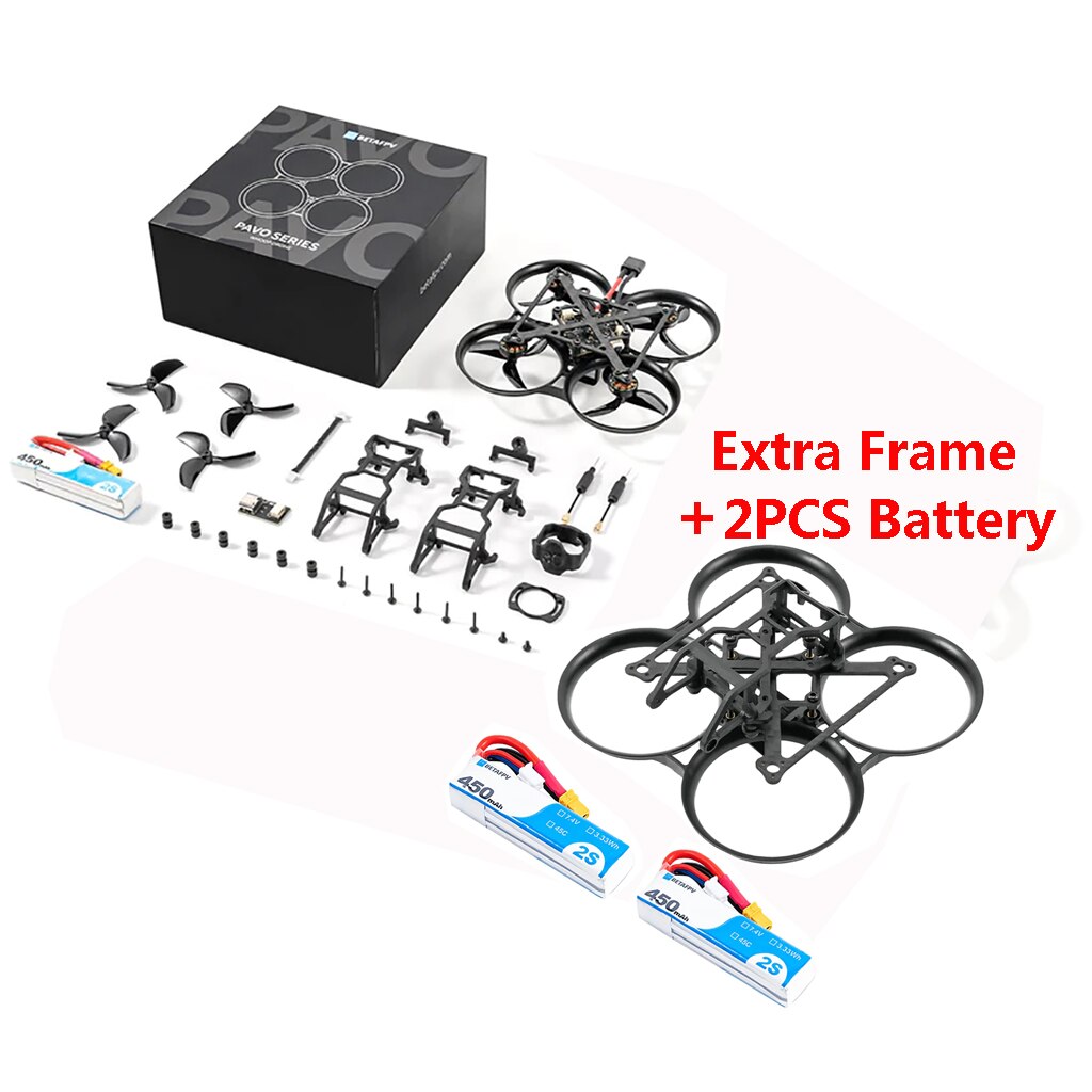 BetaFPV Pavo Pico HD for DJI Vista / Walksnail Avatar BNF Crossfire + extra frame + 2 batteries