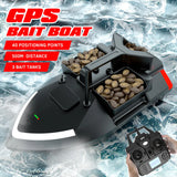 Flytec V020 40 Points GPS Auto Return RC Bait Boat 2KG Loading 500M With Night Lights For Fishing
