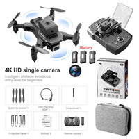 KY912 Mini Drone 4K HD Camera Air Pressure Fixed Height Four Sides Obstacle Avoidance Professional Foldable Quadcopter Toys