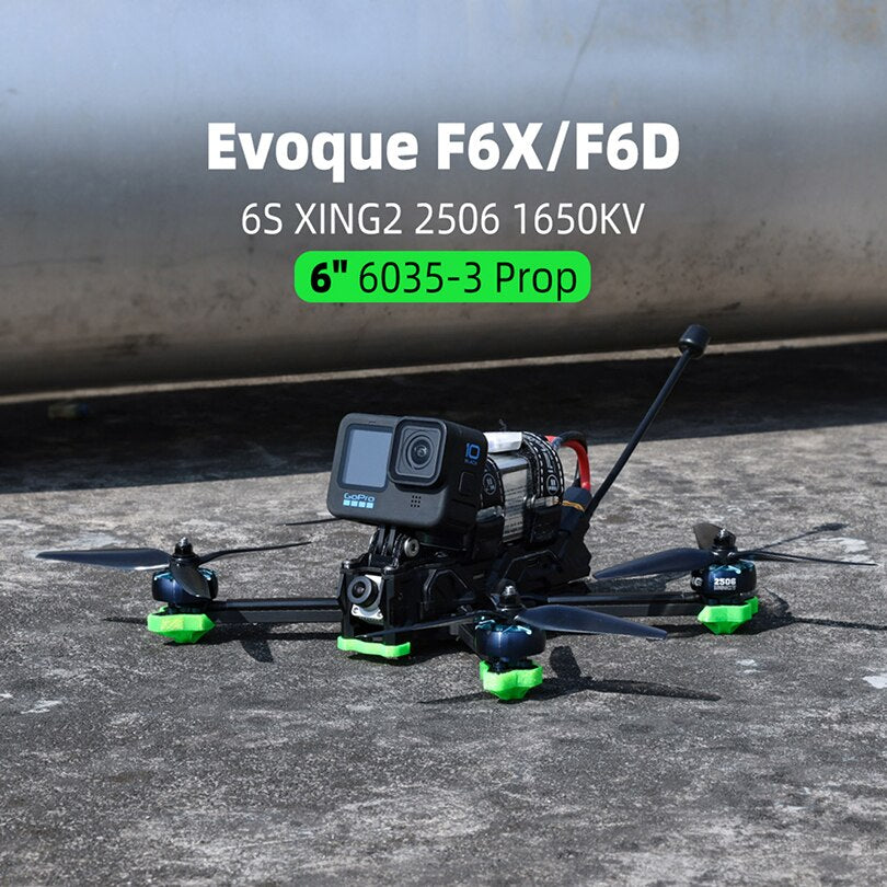 iFlight Nazgul Evoque F6 HD 6inch 6S FPV Drone BNF F6X F6D（Squashed-X or DC  Geometry） with DJI Camera Vista HD System for FPV