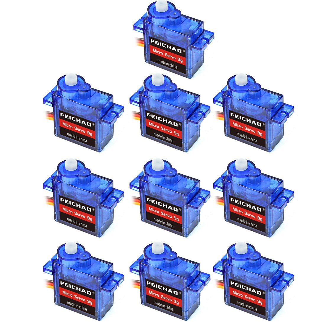 10PCS FEICHAO Mini SG90 9g Micro Servo for RC Helicopter Airplane Car –  QWinOut