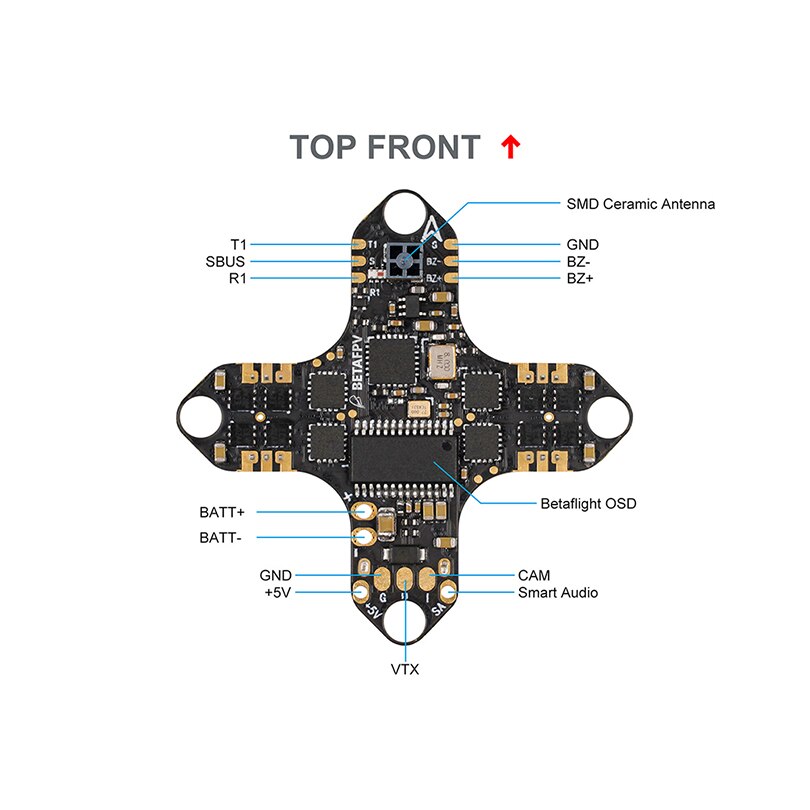 BETAFPV F4 1S 5A AIO Brushless Flight Controller Built-in SPI Express –  QWinOut