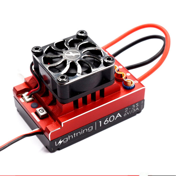 Flycolor  Car ESC 60A 80A 120A Brushless Electronic Speed Controller 2-3S for RC Racing Speeding Car Model