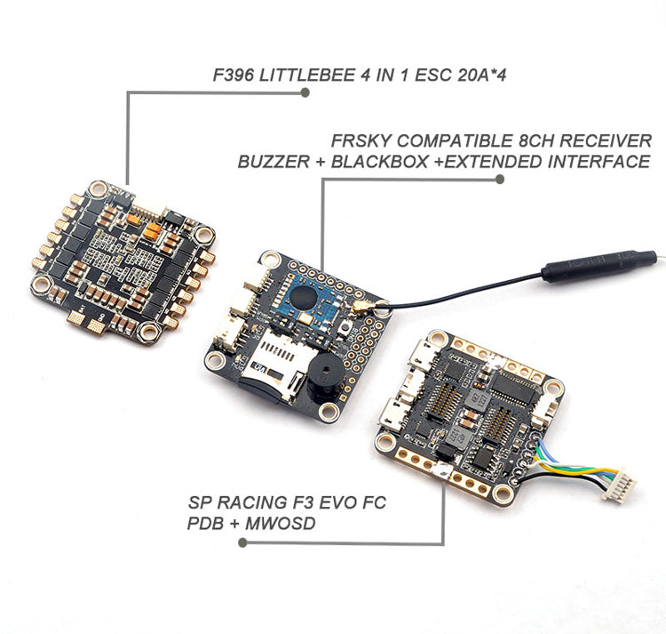 RacerCube F3 EVO Flight Controller Integrated PCB Board