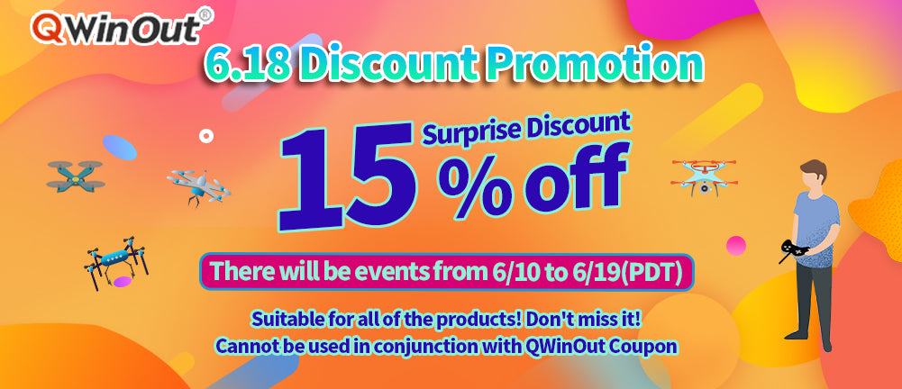 6·18 Mid-year Promotion- All of the items enjoy 15% off on QWinOut