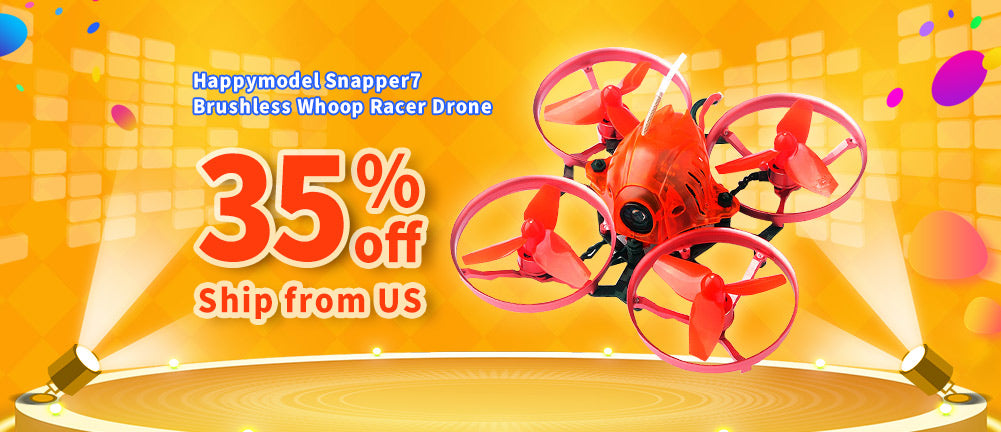 Happymodel Snapper7 Brushless Whoop Racer Drone BNF 35% off on Amazon