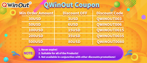 QWinOut Coupon - Never stop providing benefit to our customers