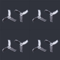 Gemfan 2040 2.0X4.0 PC 3-blade Propeller 2 Inch Prop 3-hole Blades for 1103 1104 Motor for RC Racer Racing Drone Quadcopter