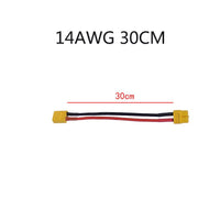 QWinOut 1PC XT60 Male to Male to Female Plug Extension Cable Lead Silicone Wire 14AWG 12AWG Silicone Wire for RC Battery Motor