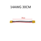 QWinOut 1PC XT60 Male to Male to Female Plug Extension Cable Lead Silicone Wire 14AWG 12AWG Silicone Wire for RC Battery Motor