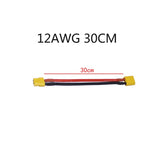 QWinOut 1PC XT60 Male to Male to Female Plug Extension Cable Lead Silicone Wire 14AWG 12AWG Silicone Wire for RC Battery Motor