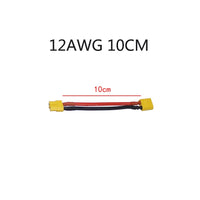QWinOut 1PC XT60 Male to Male to Female Plug Extension Cable Lead Silicone Wire 14AWG 12AWG Silicone Wire for RC Battery Motor
