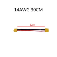 QWinOut 1PC XT60 Male to Male to Female Plug Extension Cable Lead Silicone Wire 14AWG 12AWG Silicone Wire for RC Battery Motor