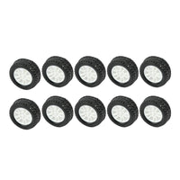 QWinOut 10Pcs 20*8*1.9mm Rubber Hollow Tire Car Wheel Model Wheels DIY Toy Accessory for Car F17678