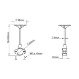 Tarot GPS Mount 25mm Clamp-on Plastic Motor Mount TL1811 Fixing Parts