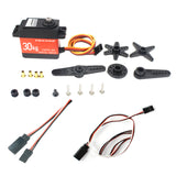 JMT 30KG Digital Servo Large Torque Metal Shell Waterproof Servo with Metal Servo Arm & Extension Cord For Car Model / Multi-rotor Aircraft / Helicopter / Robot / RC Toy