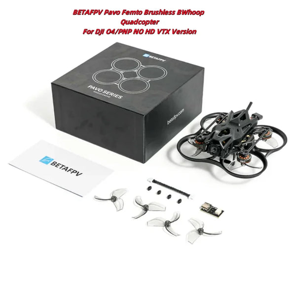 2025 BETAFPV Pavo Femto Brushless BWhoop Quadcopter 75mm Wheelbase  LAVA 1102 Brushless Motor Drone