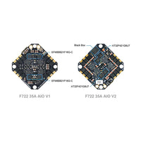 26X26mm BETAFPV F722 35A V2 AIO ICM42688 F722 Flight Controller 35A BLHeli_S 4in1 ESC 2-6S for FPV Toothpick Drones Quadcopter