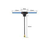 2PCS/lot BETAFPV Dipole T Antenna 2.4G 915MHz/868MHz IPEX MHF Connector For 2.4G/915MHz/868MHz receiver