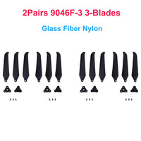 2Pairs (2CW+2CCW) Gemfan F9046 F8041 F7036 7inch Folding Propeller 2-Blade /3-Blade Glass Fiber Nylon for FPV Long Range Drones