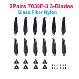 2Pairs (2CW+2CCW) Gemfan F9046 F8041 F7036 7inch Folding Propeller 2-Blade /3-Blade Glass Fiber Nylon for FPV Long Range Drones