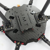 JMT Saker675 675mm 6-axis Carbon Fiber Folding Rack DIY RC Drone Hexacopter Frame Kit with Landing skid Motor Mount