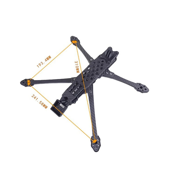 310MM 7inch Carbon Fiber FPV Long Range Frame Kits for FPV Freestyle ...