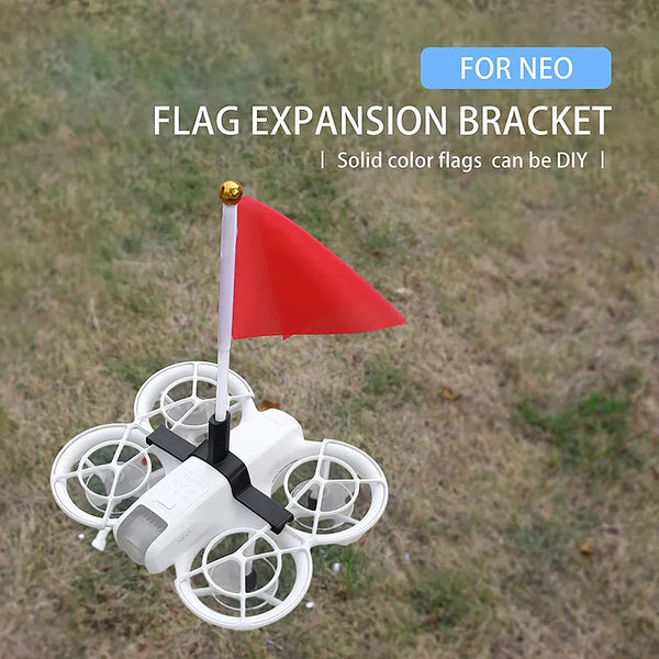 QWinOut Colorful Flag Expansion Bracket For DJI Neo Decoration DIY Flag Drone Top Bracket Flag for DJI Neo Drone Accessories