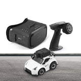 SNT 1:100 Q25-370Z FPV RC Car with Goggles Micro RC Desk Race Table Car Remote Control Car Magnetic Attraction FPVBOX RACE 25mW