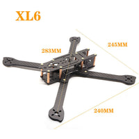 QWinOut 3K Full Carbon Fiber TrueX XL5 V2 232mm/ XL6 V2 283mm / XL7 V2 294mm / XL8 V2 360mm/XL9 V2 390mm Arm 4mm Freestyle Frame for FPV