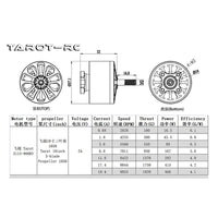 Tarot 3115 900KV Brushless Motor High Efficiency Motors TL1616 for RC Racing Drone Quadcopter