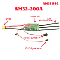 QWinOut AM32 60A 80A 150A 200A Brushless ESC 2-6S BEC 6V/2A 6V/5A For 1/10 1/8 R Car Airplane
