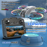 K200MAX GT3 Brushless Screen Controller Drone, HD Aerial Photography Optical Flow Positioning RC Airplane with LED Lights 4.5-Inch Large Screen Controller