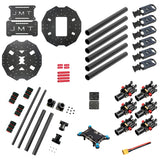 JMT Saker675 675mm 6-axis Carbon Fiber Folding Rack with T-Shaped Landing Gear APM2.8 Flight Control 5V 12VBEC Integrated Power Module ESC Sub-board HYD3508 700KV Motor 1255 Carbon Fiber Propeller