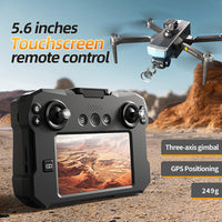 QWinOut KAI TWO 5.6 Inches Touchscreen Remote Control Drone Three-axis Gimbal GPS Positioning Auto Return FPV Aircraft