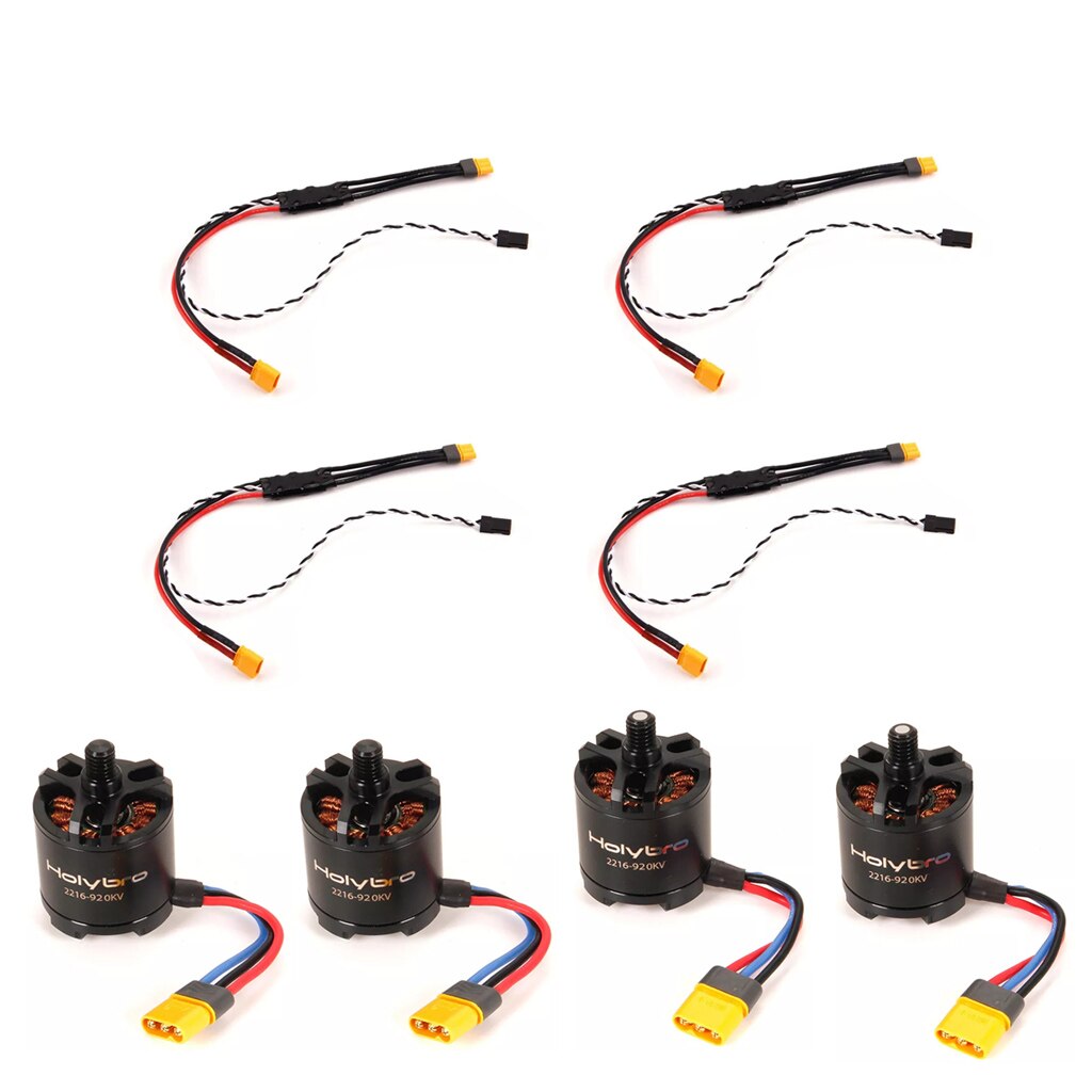 4PCS Holybro 2216 920KV CW CCW Brushless Motor + X500 V2 ESC BLHeli-S ...