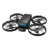 M8 drone with screen control for aerial photography brushless dual camera aircraft optical flow folding remote control aircraft