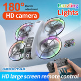 K200MAX GT3 Brushless Screen Controller Drone, HD Aerial Photography Optical Flow Positioning RC Airplane with LED Lights 4.5-Inch Large Screen Controller