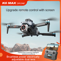 KY605S K6 Max Drone Equipped with Screen Remote Control and Brushless Power HD Aerial Drone Obstacle Avoidance Quadcopter