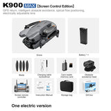 K900 MAX GPS Brushless Quadcopter, 1080P HD Aerial Photography Obstacle Avoidance RC Drone with 4.5-Inch Screen Controller