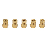 QWinOut 5PCS  Motor Hex Coupling Hexagonal Brass Connector Connecting Shaft Copper Connector for Motor Wheel DIY Robot Car Chassis