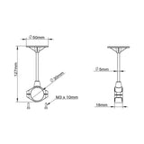 Tarot GPS Mount 30mm Clamp-on Plastic Mount TL1812 Frame Accessories