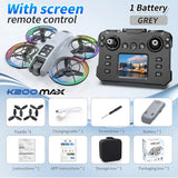 K200MAX GT3 Brushless Screen Controller Drone, HD Aerial Photography Optical Flow Positioning RC Airplane with LED Lights 4.5-Inch Large Screen Controller