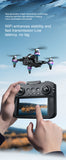 K12Max Brushless Obstacle Avoidance Drone with Screen Controller, HD Aerial Photography Quadcopter RC Airplane with Optical Flow Dual Lens & Lights