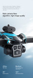 K12Max Brushless Obstacle Avoidance Drone with Screen Controller, HD Aerial Photography Quadcopter RC Airplane with Optical Flow Dual Lens & Lights