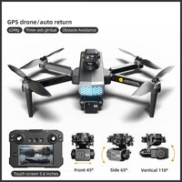 QWinOut KAI TWO 5.6 Inches Touchscreen Remote Control Drone Three-axis Gimbal GPS Positioning Auto Return FPV Aircraft