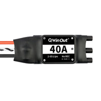 QWinOut XRotor 2-6S Lipo 40A Brushless ESC No BEC High Refresh Rate for Multi-axle Aircraft Copters Quadcopter